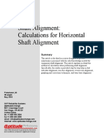 Shaft Alignment: Calculations For Horizontal Shaft Alignment