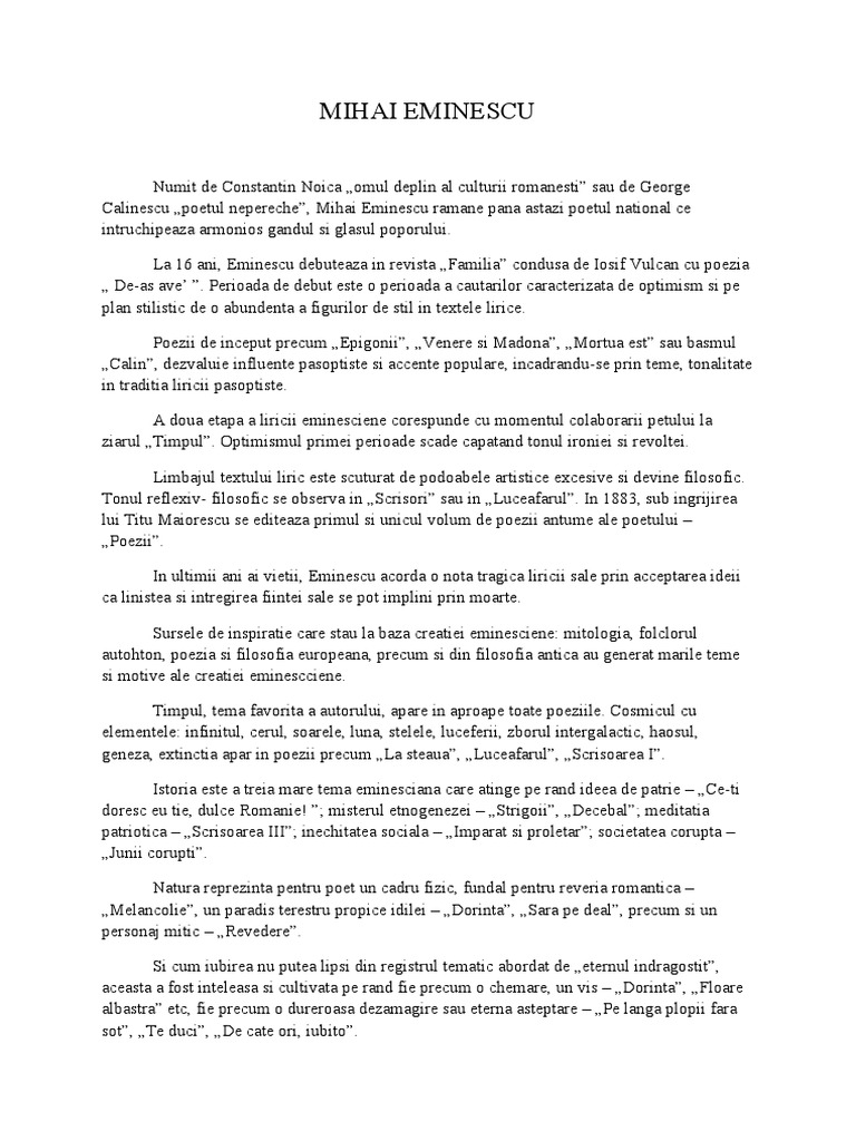 Figuri De Stil Din Poezia Floare Albastra