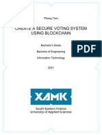 Create A Secure Voting System Using Blockchain: Phong Tran