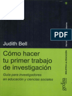 Judith Bell Tu Primer Trabajo de Investigacion