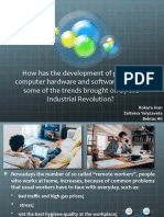 How Has The Development of Personal Computer Hardware and Software Reversed Some of The Trends Brought On by The Industrial Revolution?