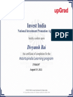 Divyansh Rai: #Startupindia Learning Program