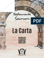 Carta Restaurante Sacrum