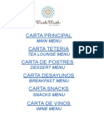 Menu Cartas