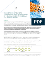 Characterizing Polymers: Techniques For The Measurement of Molecular Weight, Molecular Size and Branching