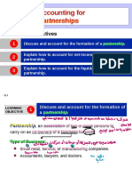 Accounting For Partnerships: Learning Objectives