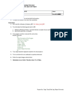 CS10-8L: Computer Programming Laboratory Machine Problem #5: Variables, Input and Output