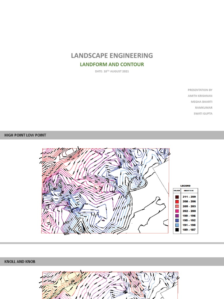 Landscape Engineering: Landform and Contour | PDF