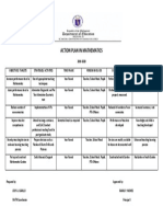 Action Plan in Mathematics