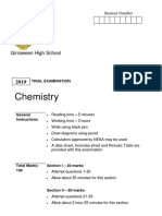 2019 Giraween Chemistry Trial Solutions