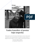 Entrevista Yanko González Obj Gral Revista Santiago Sept 2019