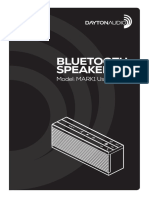 Bluetooth Speaker: Model: MARK1 User Manual