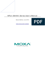 Nport S8455I Series User'S Manual: Second Edition, July 2012
