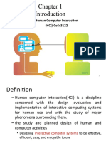 Human Computer Interaction (Hci) - Cosc3122