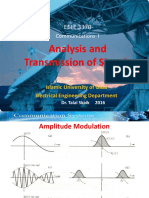 Analysis and Transmission of Signals: EELE 3370