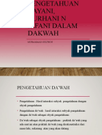 PENGETAHUAN DAKWAH DENGAN EPISTEMOLOGI BAYANI, IRFANI DAN BURHANI