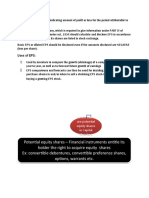 Potential Equity Shares - Financial Instruments Entitle Its Holder The Right To Acquire Equity Shares Ex: Convertible Debentures, Convertible Preference Shares, Options, Warrants Etc