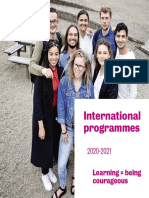 Inholland International Programmes 2020-2021