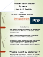 Diplomatic and Consular Systems: Dr. Hala A. El Rashidy