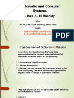 Diplomatic and Consular Systems: Dr. Hala A. El Rashidy