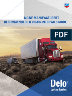 On-Highway Heavy Duty Engine Manufacturer'S Recommended Oil Drain Intervals Guide