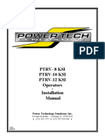 Ptrv-8 Ksi Ptrv-10 Ksi Ptrv-12 Ksi Operators Installation Manual