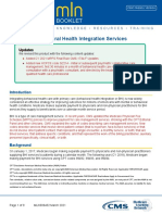 Booklet: Behavioral Health Integration Services