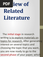 Review of Related Literature