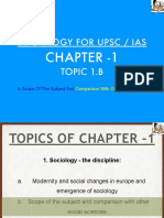 Sociology For Upsc / Ias: Chapter - 1