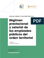 Guía de Administración Pública - Régimen Prestacional y Salarial de Los Empleados Públicos Del Orden Territorial - Versión 2 - Agosto 2018
