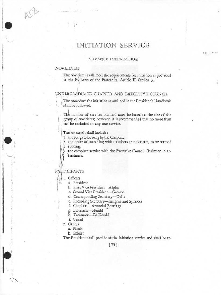 Alpha Gamma Delta Ritual | PDF