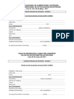 ficha_de_inscripcion X CONGRESO  DE NUTRICIÓN Y ALIMENTACIÓN Y CURSO PRE CONGRESO