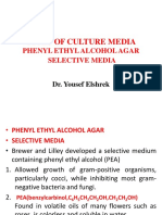 Types of Culture Media: Phenyl Ethyl Alcohol Agar Selective Media