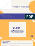 Types of Sentences - Group 8