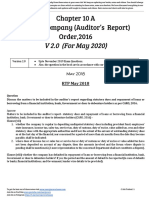 V 2.0 (For May 2020) : Chapter 10 A CARO - Company (Auditor's Report) Order, 2016