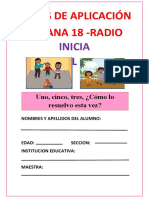 Fichas de Aplicacion Radio Semana 18