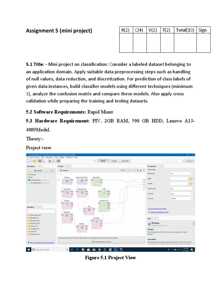 Mini Project on Data Classification Analysis | PDF