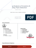 Clustering Analysis of Investors & Trending Topic Detection: Capstone Project