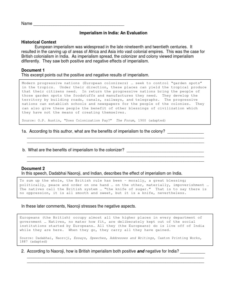 European imperialism in africa dbq answer key quizlet picture