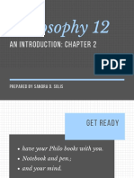 Philosophy 12: An Introduction: Chapter 2
