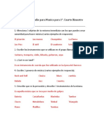 Guia de Estudio para Musica para 1°. Cuarto Bimestre