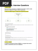 SQL Interview