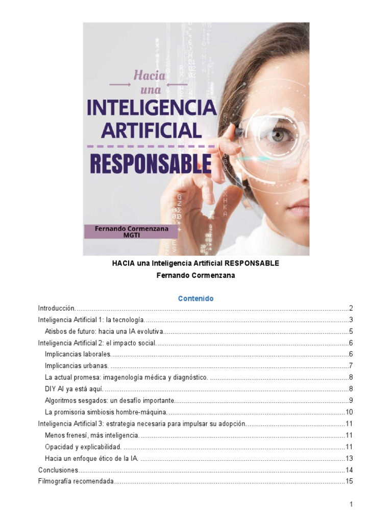 IA Responsable: Impacto y Estrategias | PDF | Inteligencia artificial ...