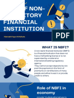 Role of Non-Depository Financial Institution