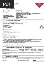 Raw Material Specification Template | PDF | Chemistry | Physical Sciences