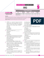 Class 9 SAARC Olympiad Sample Paper Syllabus 2021-22