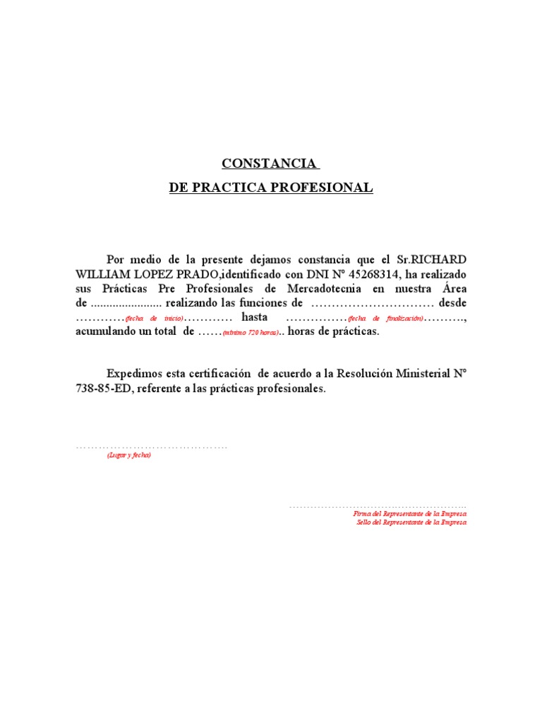 Constancia de practica