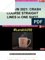 JEE+MAIN+2021 +CRASH+COURSE+STRAIGHT+LINES+in+ONE+SHOT