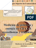 EXPOSICION - EQUIPO - 5 - Medición de Potencia y Energía en CD y CA Monofásicas y Trifásicas - MEDICIONES - ELECTRICAS
