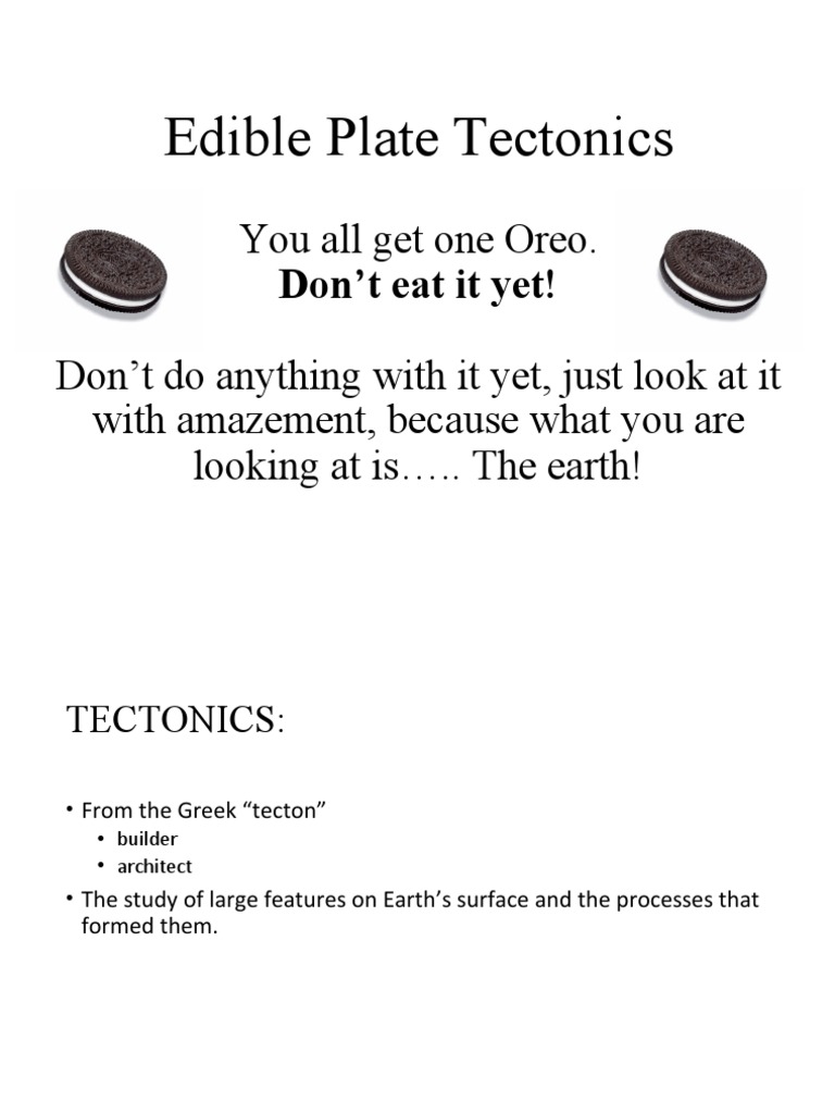 Oreos Plate Tectonics PDF Plate Tectonics Seabed